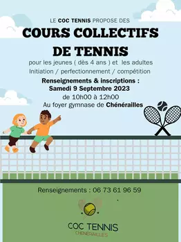 Cours collectif Tennis